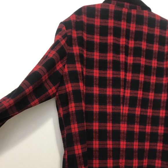 Life After Denim Red Plaid Blazer Jacket Size XXL - Picture 6 of 8